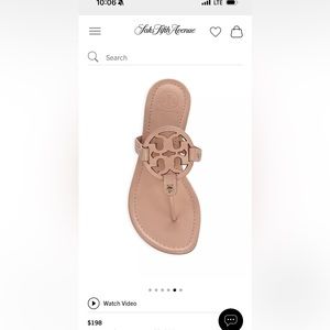 Tan Tory Burch Sandals
